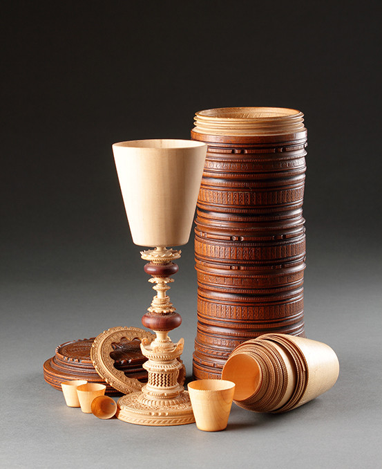 Northern German Sycamore Maple ‘Wunderkammer’ Standing Covered Cup